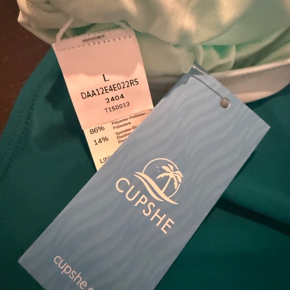 CUPSHE One Shoulder Cutout One-Piece Swimsuit - Picture 8 of 9